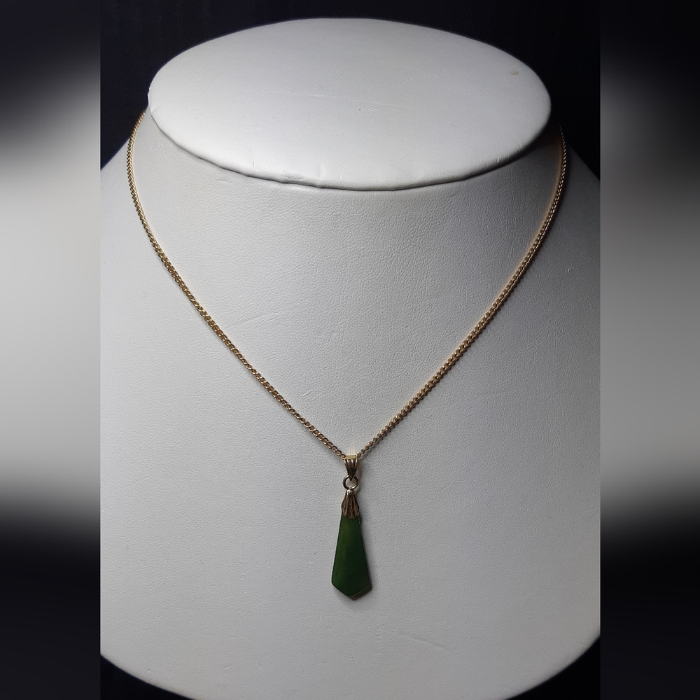 Genuine Green Jade Necklace